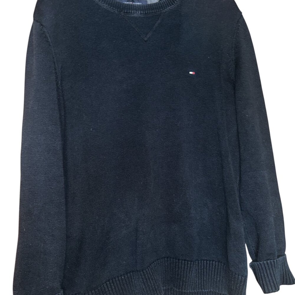 Tommy Hilfiger Women's Navy and Black Sweatshirt